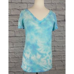 PINK Victoria’s Secret V Neck Custom Tie Dye Tee